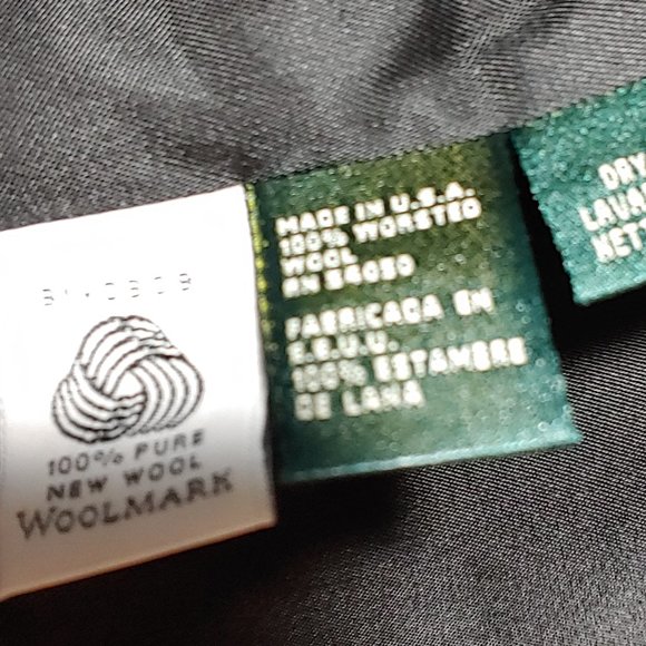 Vintage Lauren Ralph Lauren double breasted wool embroidered crest blazer Sz 1… - Picture 6 of 7